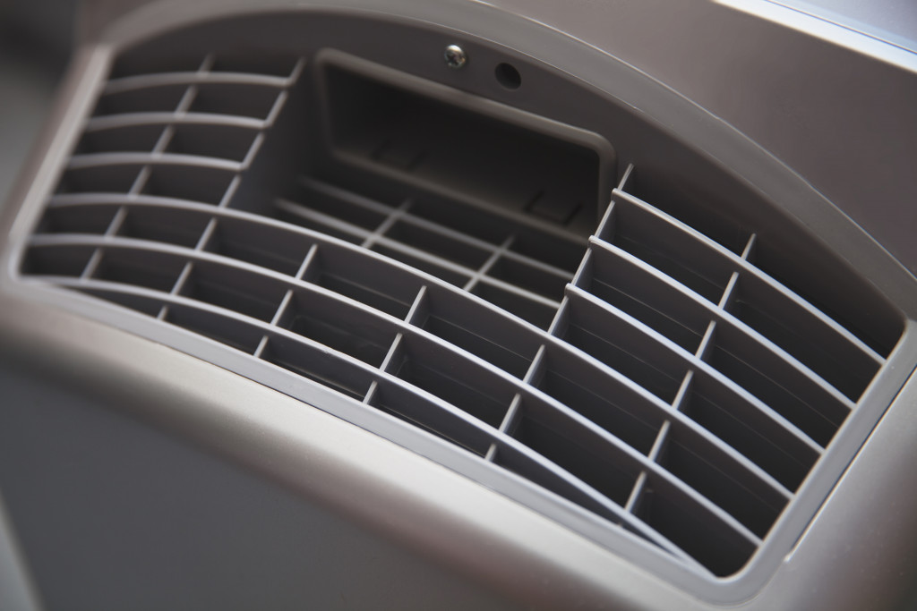 Close up of air purifier