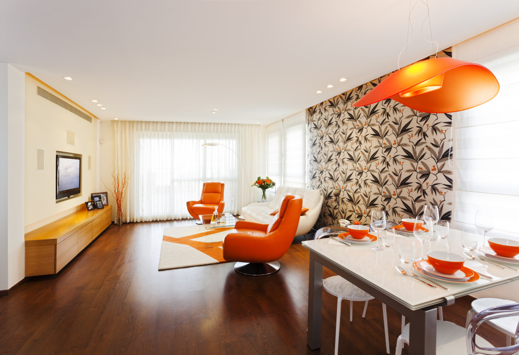 orange base interior room