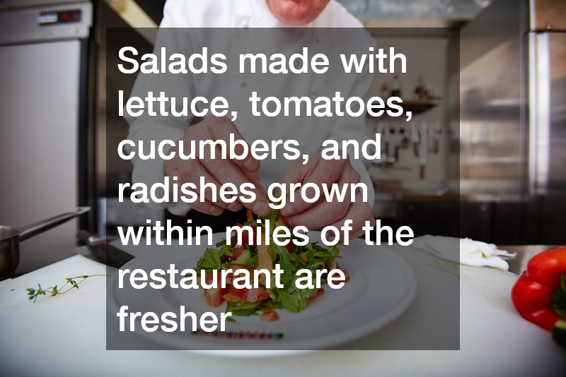 chef plating a salad